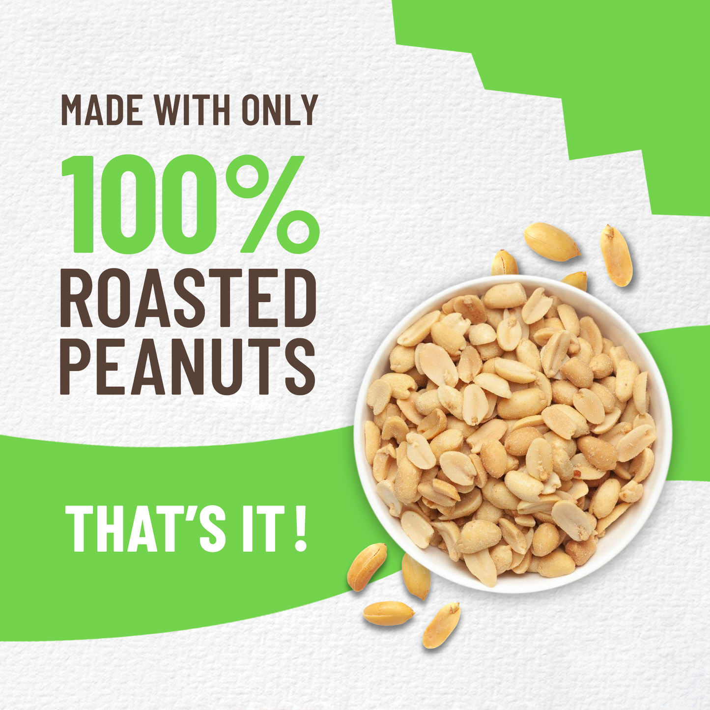 Natural Peanut Butter Crunchy 1Kg, Unsweetened, High Protein Peanut Butter, No Added Sugar Or Salt, Vegan, 100% Roasted Peanut Butter Roasted Peanut Butter