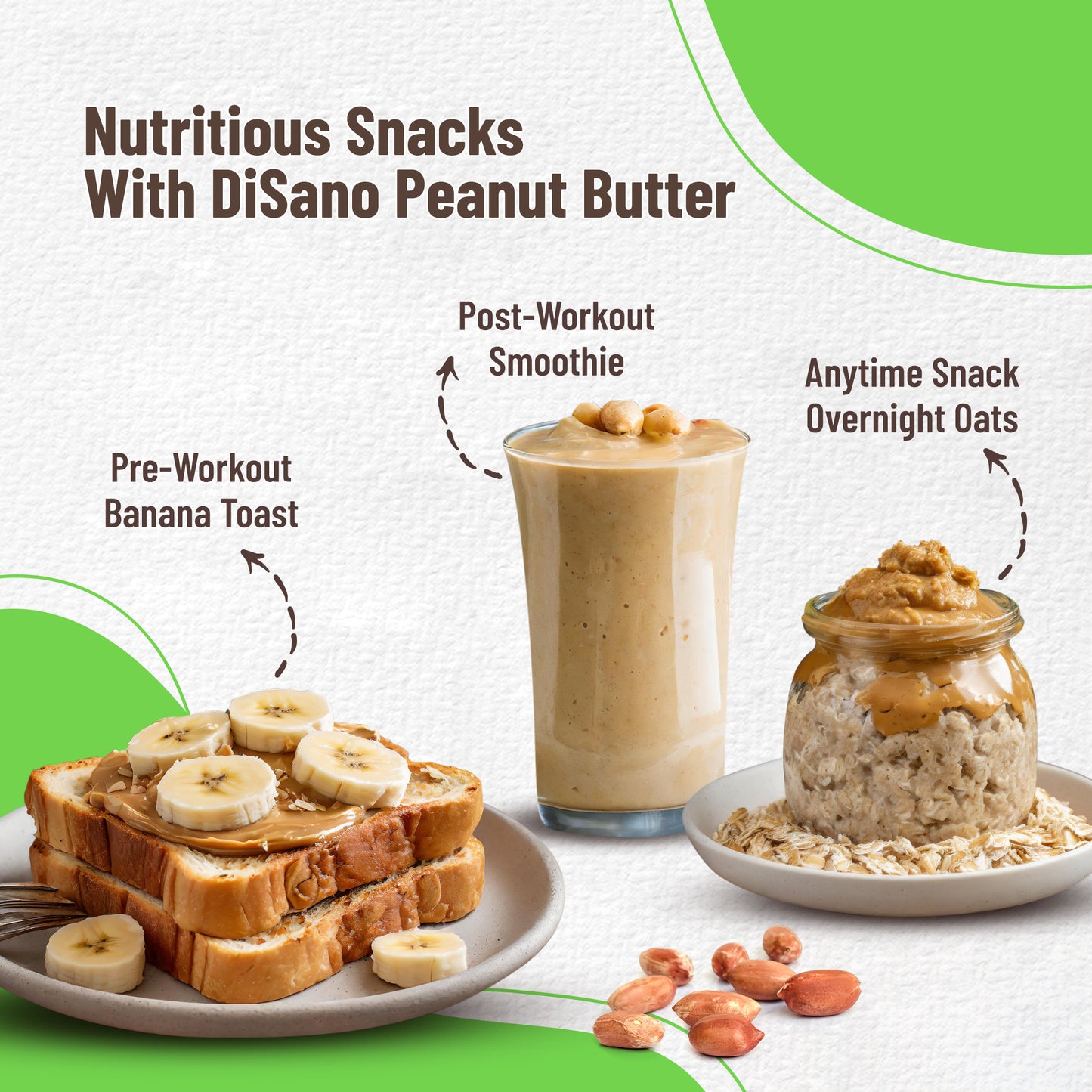 Natural Peanut Butter Creamy 1kg, Unsweetened, High Protein Peanut Butter, No Added Sugar or Salt, Vegan, Gluten-Free Nut Butter Spread, 100% Roasted Peanut Butter