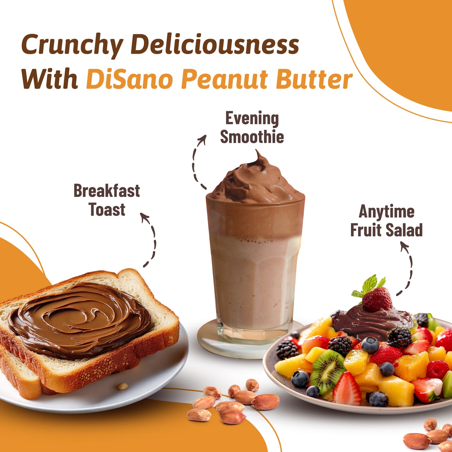Chocolate Peanut Butter Creamy, 924g, 23g Protein & 6.4g Dietary Fibre, Tasty & Healthy Chocolate Spread for Breakfast & Snacks, Made with Premium Roasted Peanuts, Zero Cholesterol & Trans Fat