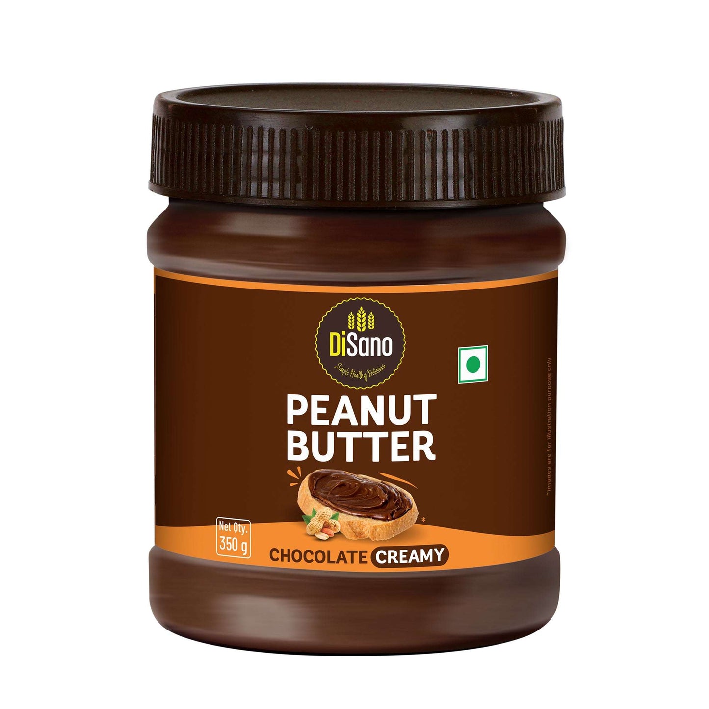 Chocolate Peanut Butter Creamy, 350g, 23g Protein & 6.4g Dietary Fibre, Tasty & Healthy Chocolate Spread for Breakfast & Snacks, Made with Premium Roasted Peanuts, Zero Cholesterol & Trans Fat