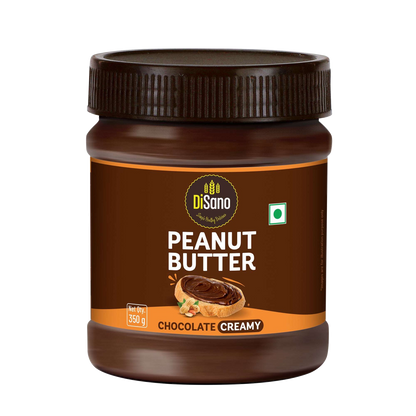 Chocolate Peanut Butter Creamy, 350g, 23g Protein & 6.4g Dietary Fibre, Tasty & Healthy Chocolate Spread for Breakfast & Snacks, Made with Premium Roasted Peanuts, Zero Cholesterol & Trans Fat