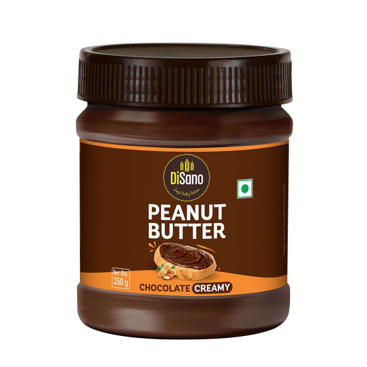 Chocolate Peanut Butter Creamy, 350g, 23g Protein & 6.4g Dietary Fibre, Tasty & Healthy Chocolate Spread for Breakfast & Snacks, Made with Premium Roasted Peanuts, Zero Cholesterol & Trans Fat