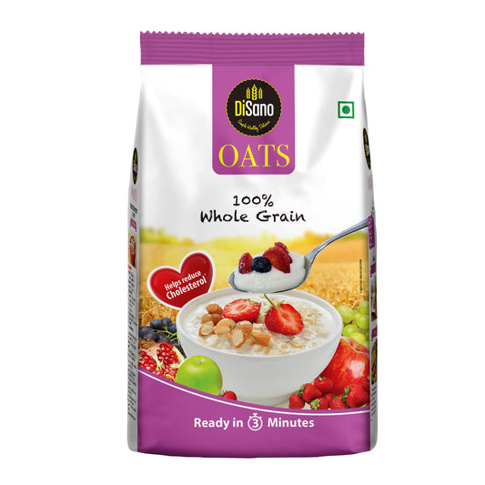 Disano Oats, 1kg, Natural  Whole Grain, High in Protein and Fibre, Rolled Oats