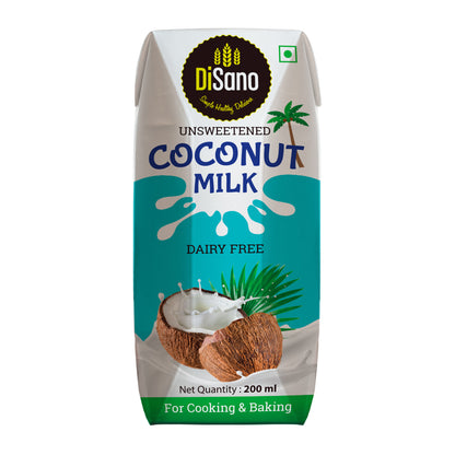 Disano coconut Milk, Vegan, No Added Sugar, 18% Fat, 200ml