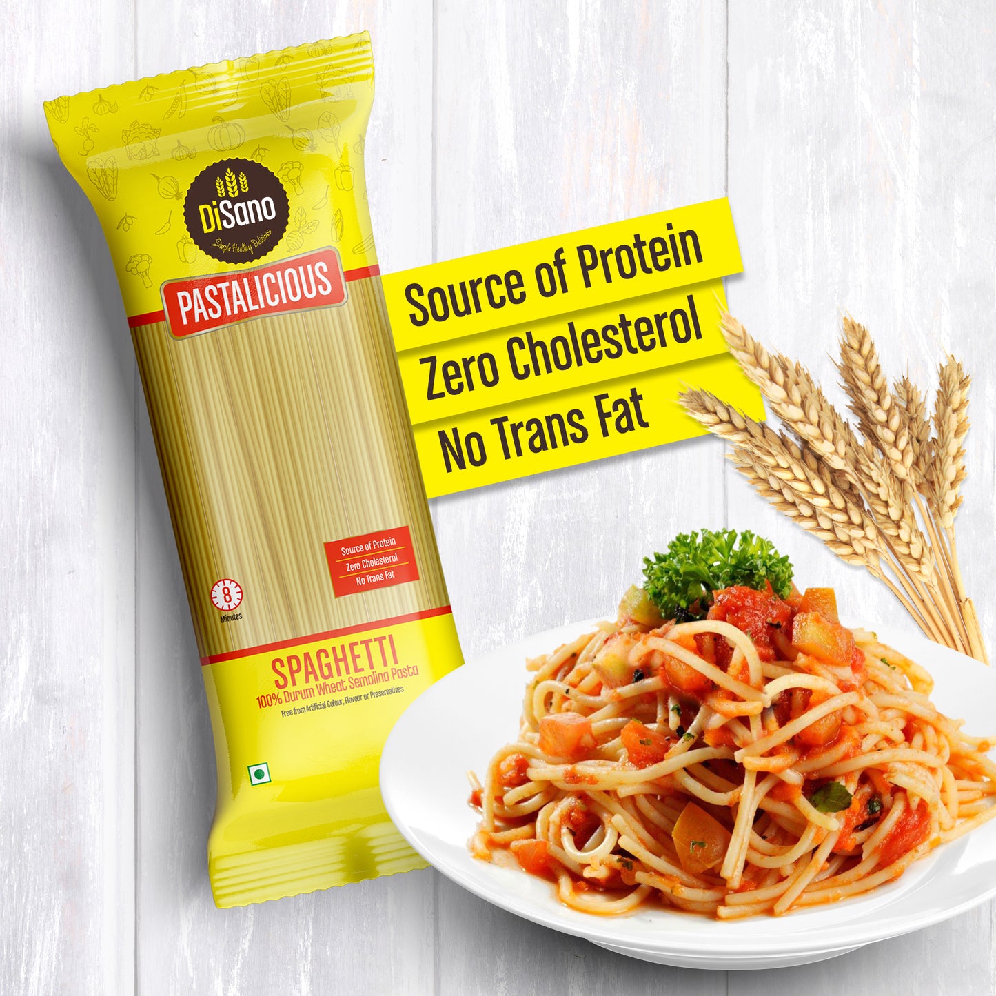 DiSano Pastalicious 100% Durum Wheat Spaghitti Pasta, 500g