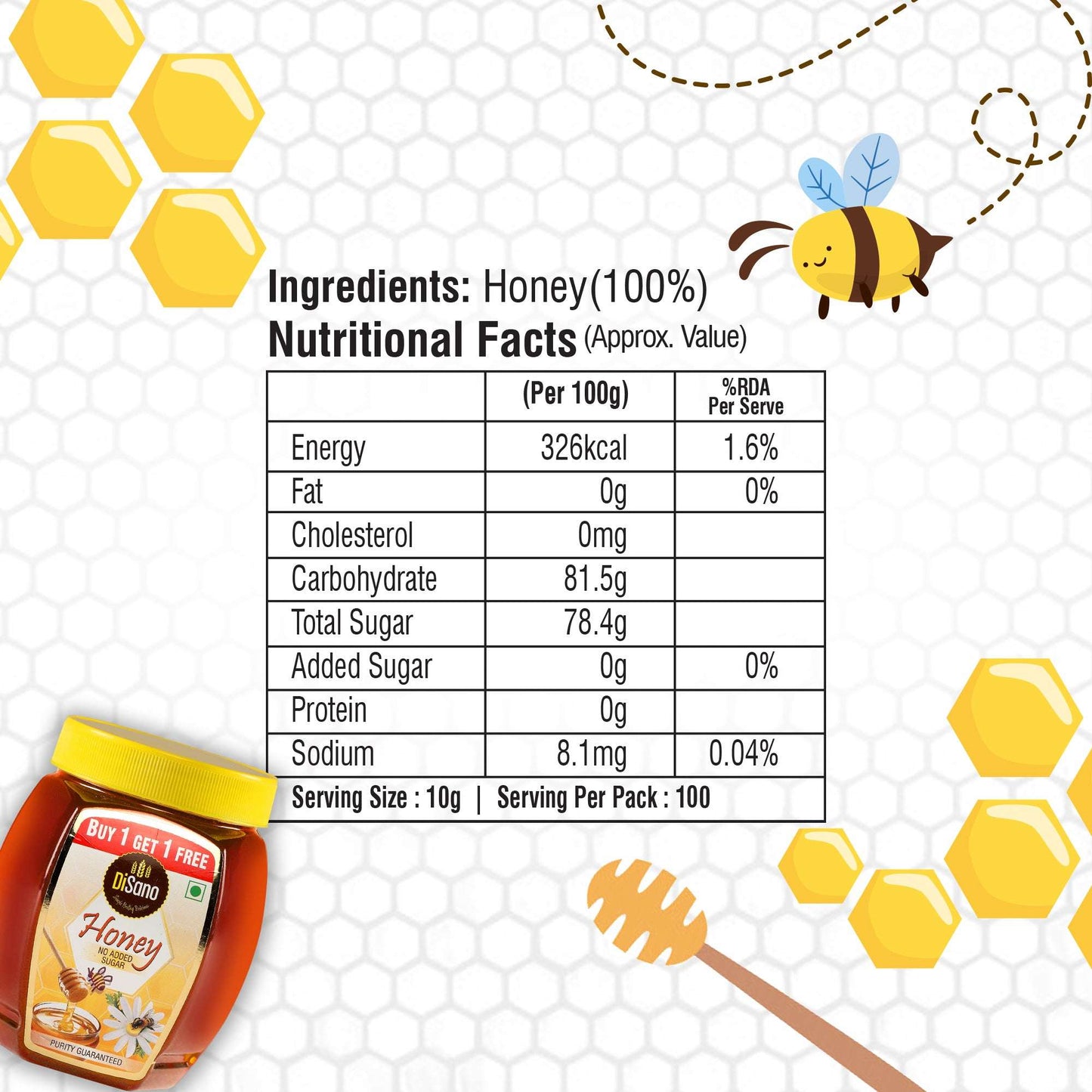 DiSano Pure Honey 1Kg