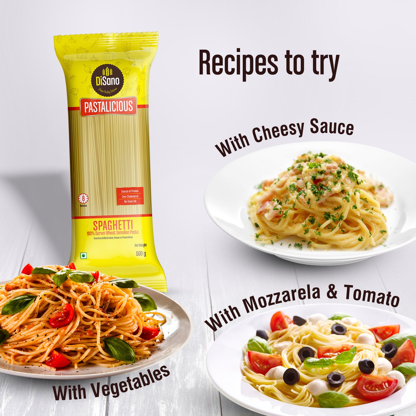 DiSano Pastalicious 100% Durum Wheat Spaghitti Pasta, 500g