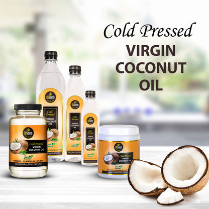 DiSano Cold Press Virgin Coconut Oil, Wide mouth Jar, 500ml