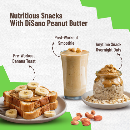 Natural Peanut Butter Crunchy 1Kg, Unsweetened, High Protein Peanut Butter, No Added Sugar Or Salt, Vegan, 100% Roasted Peanut Butter Roasted Peanut Butter