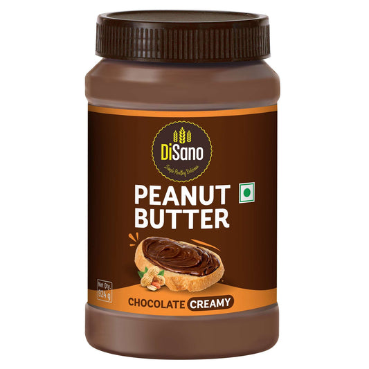 Chocolate Peanut Butter Creamy, 924g, 23g Protein & 6.4g Dietary Fibre, Tasty & Healthy Chocolate Spread for Breakfast & Snacks, Made with Premium Roasted Peanuts, Zero Cholesterol & Trans Fat