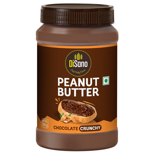 Chocolate Peanut Butter Crunchy, 924g, 23g Protein & 6.4g Dietary Fibre, Tasty & Healthy Chocolate Spread for Breakfast & Snacks, Made with Premium Roasted Peanuts, Zero Cholesterol & Trans Fat